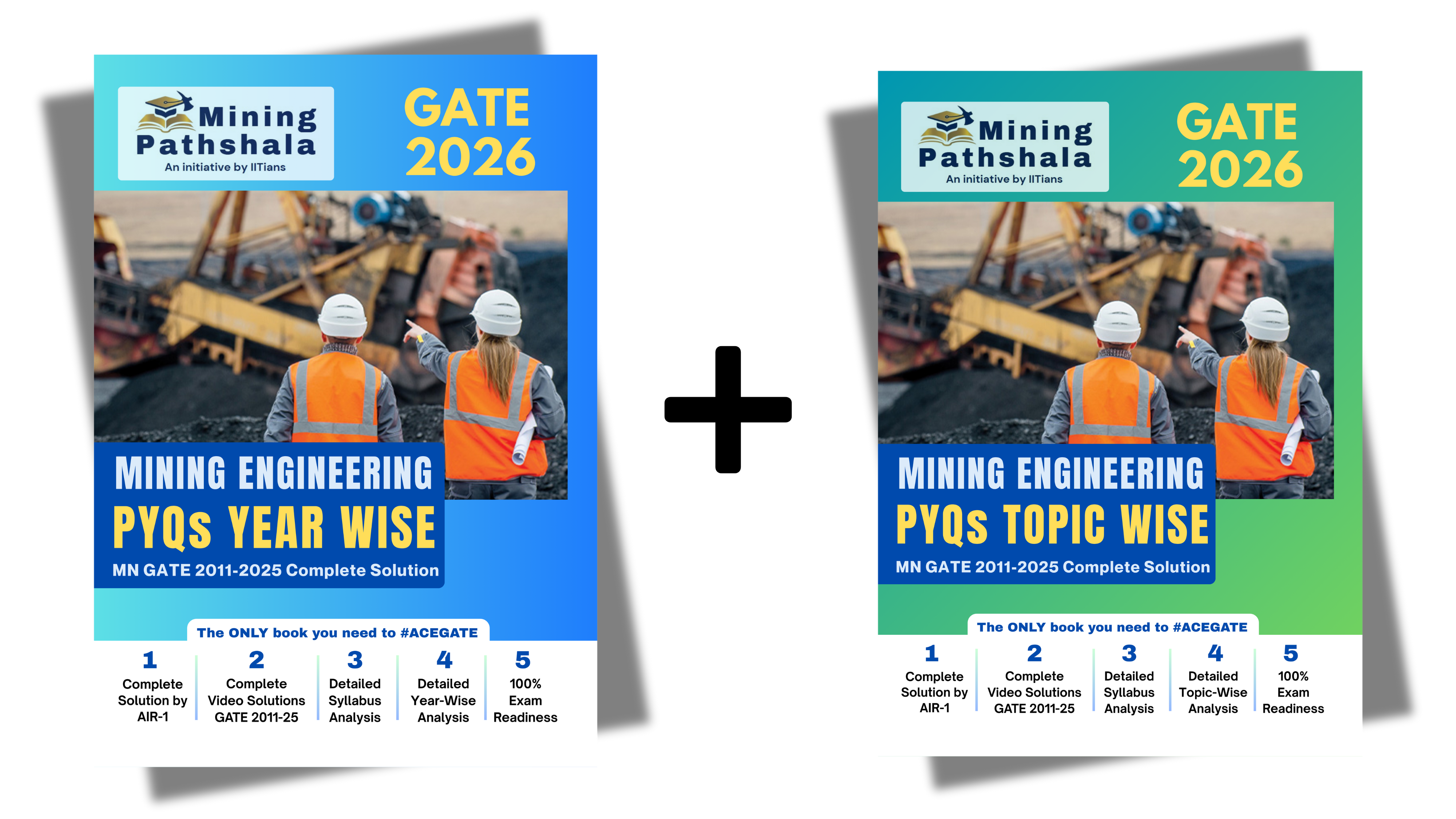 2 PYQs Book (Year-wise + Topic-wise) + Formula Book