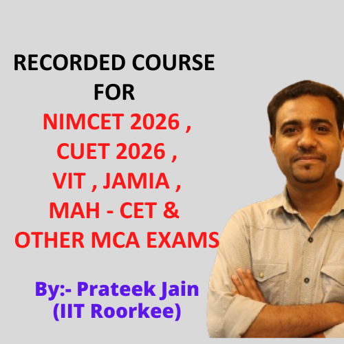Recorded course for NIMCET & CUET 2026