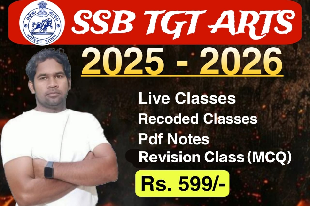 SSB TGT ARTS : 2025-26