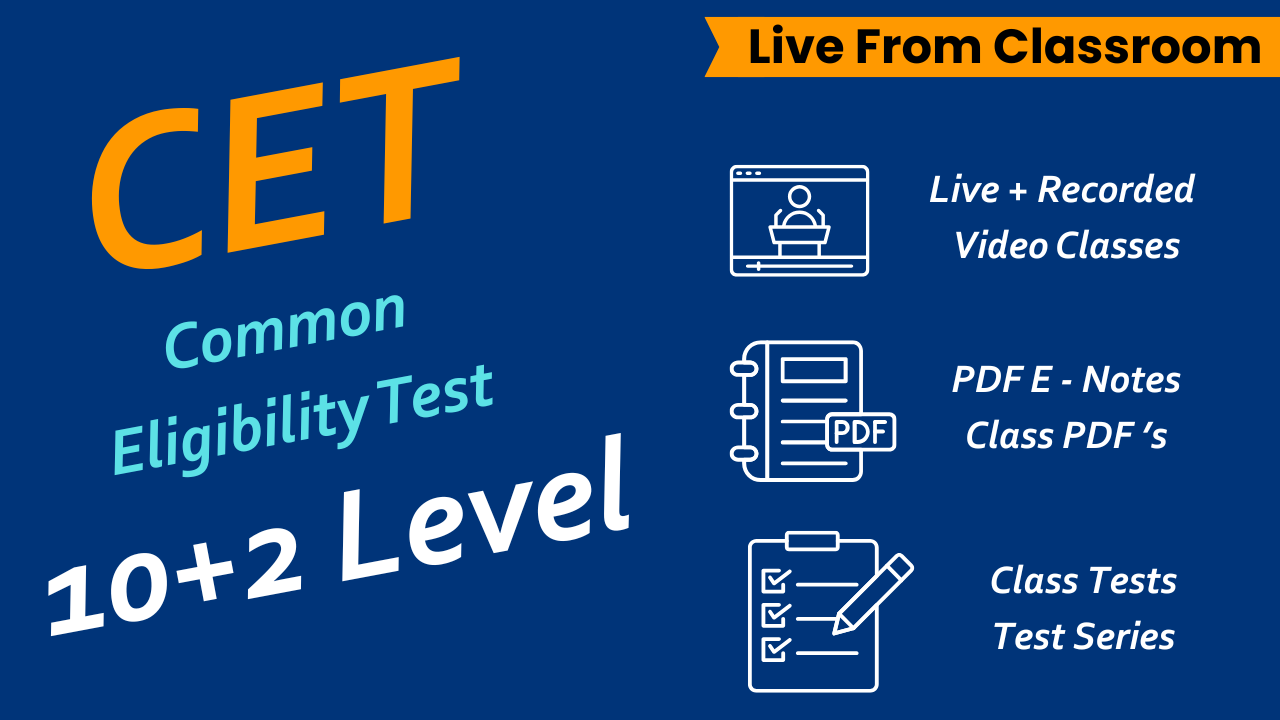 CET 10+2 Level Live Batch 