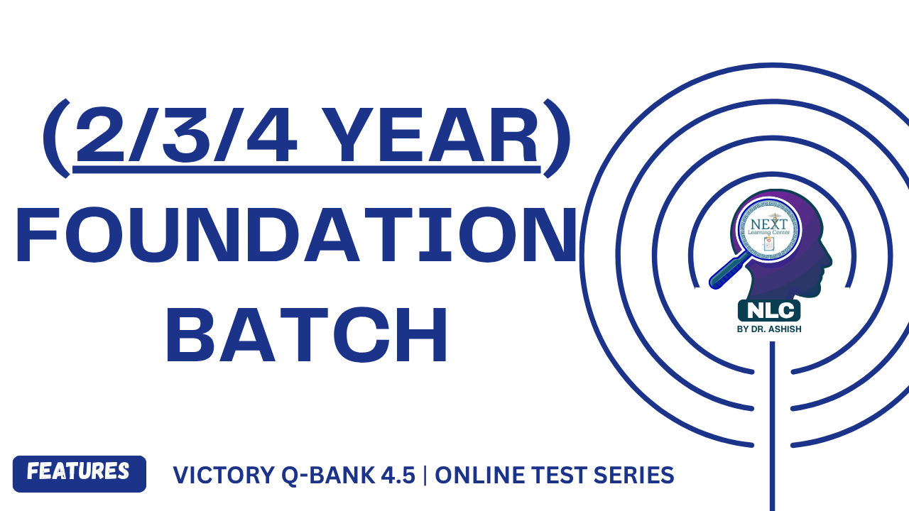 Foundation batch( 2/3/4 year)