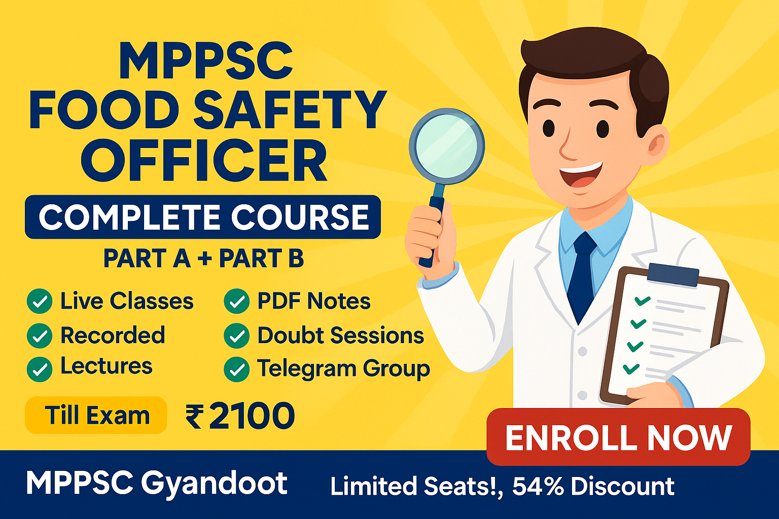 Food Safety Officer 2025 (Part A + Part B)