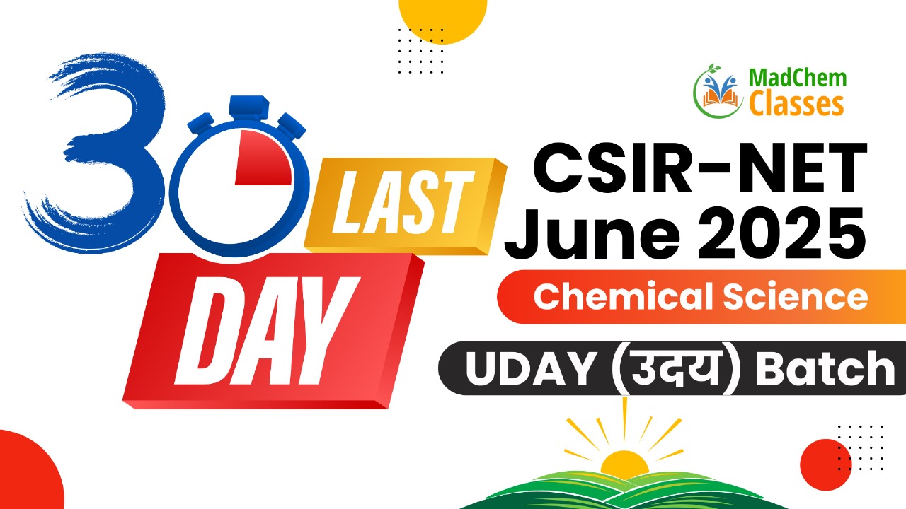 उदय  Batch for CSIR NET June 2025 Chemical Science