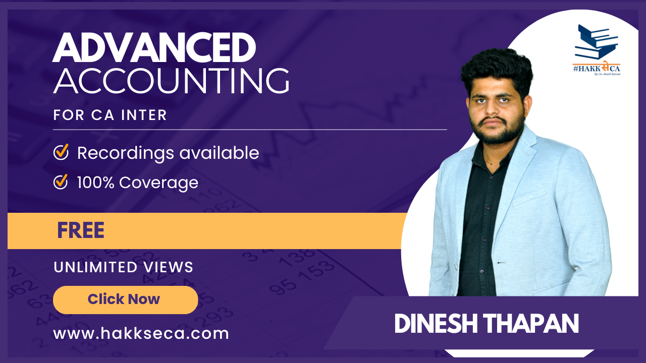 Advanced Accounts | Regular | Intermediate