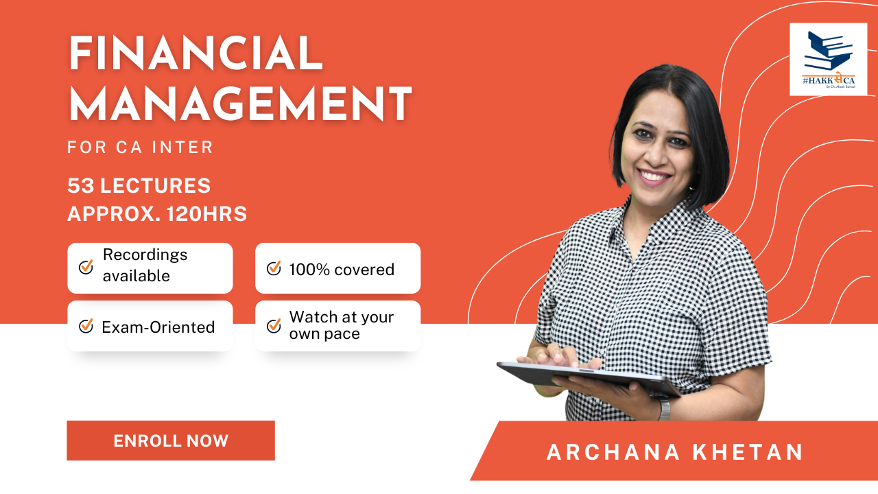 Financial Management | Regular | Intermediate | Sept25 and Jan26
