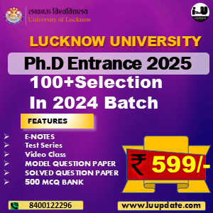 LU Ph.D Entrance Study Material 2025