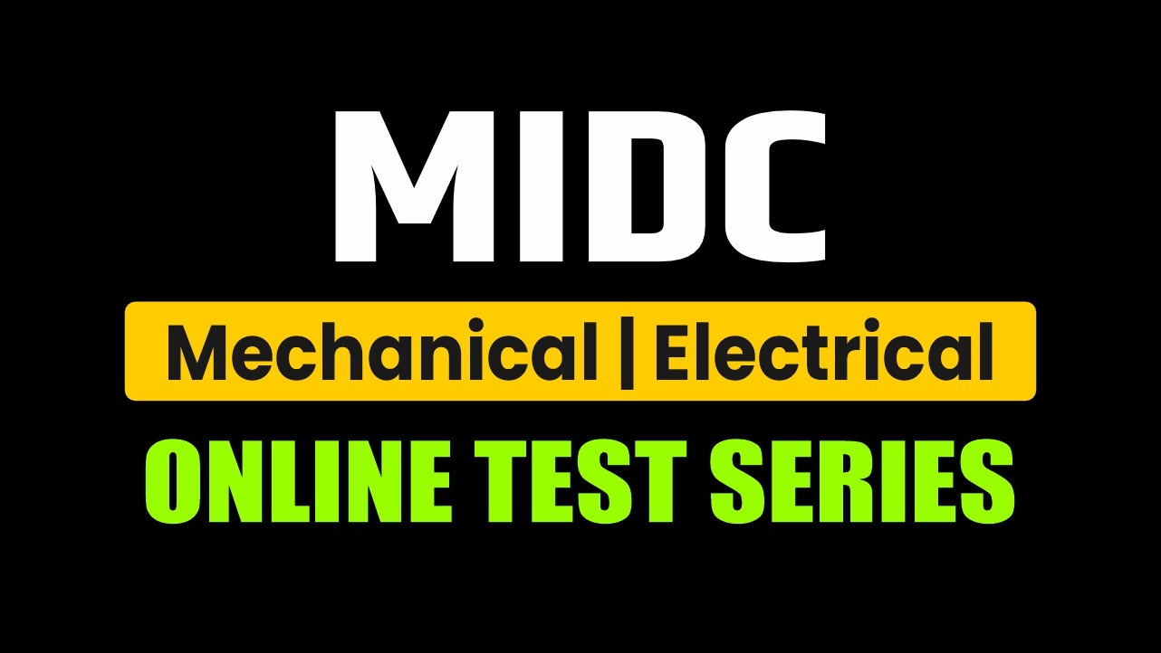MIDC  Online Test Series For Mechanical | Electrical  Engineer