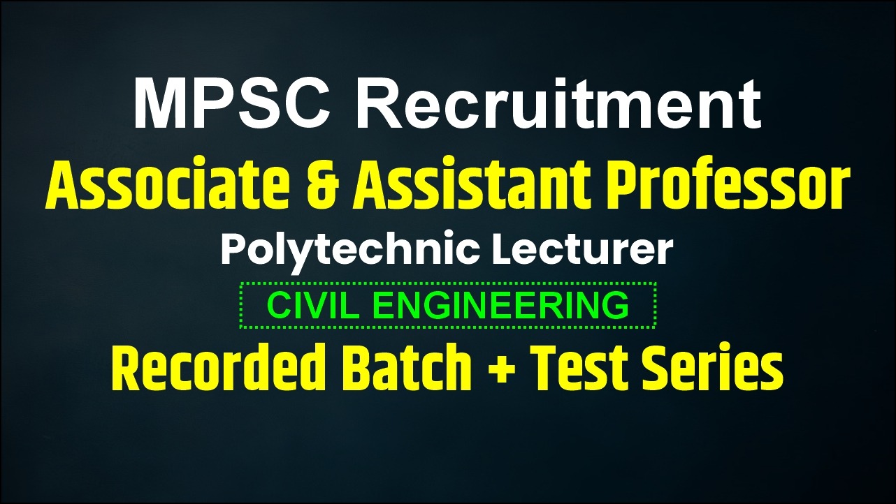 Associate professor | Assistant Professor | Polytechnic Lecturer Civil Engineering