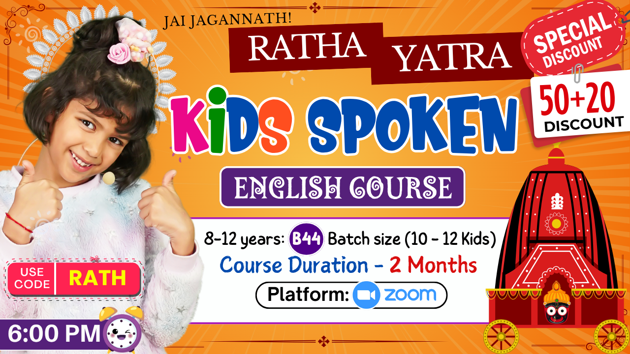 Kids English Pro ~ (B44 = 8-12)  6:00 PM