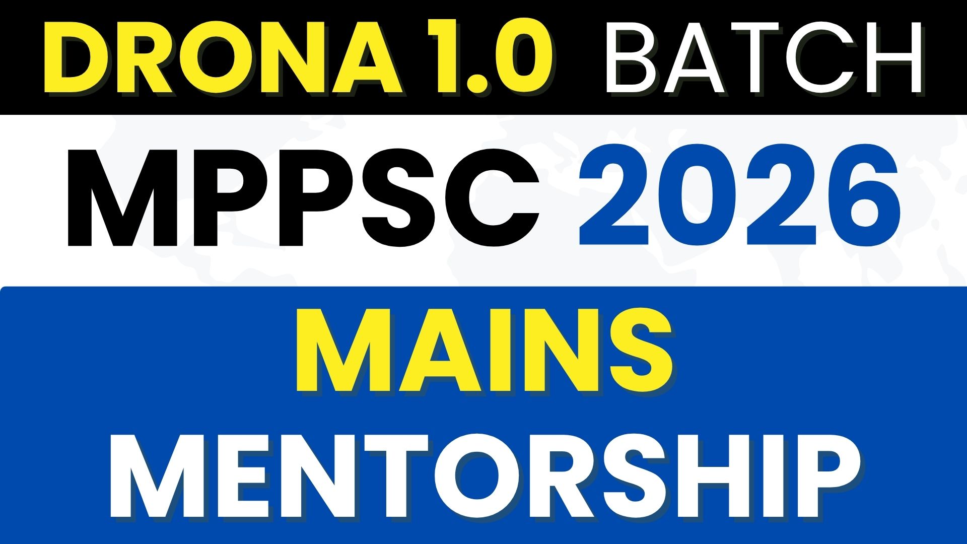 2026 DRONA 1.0 Mains Mentorship Batch - (ONLINE/OFFLINE)