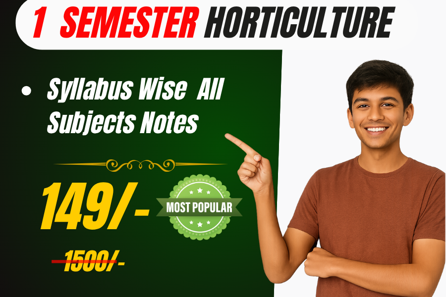 1st Semester Horticulture