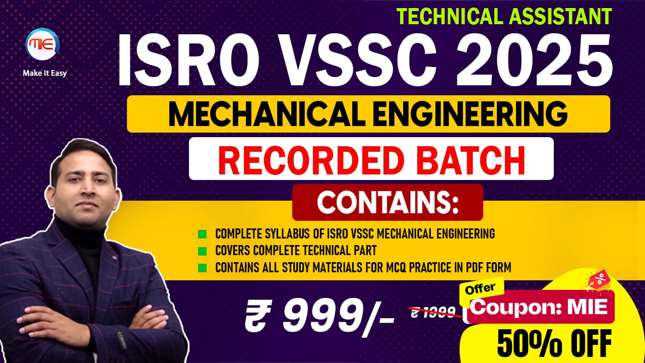 ISRO VSSC Technical Assistant 2025 – Mechanical (Complete Technical Syllabus)