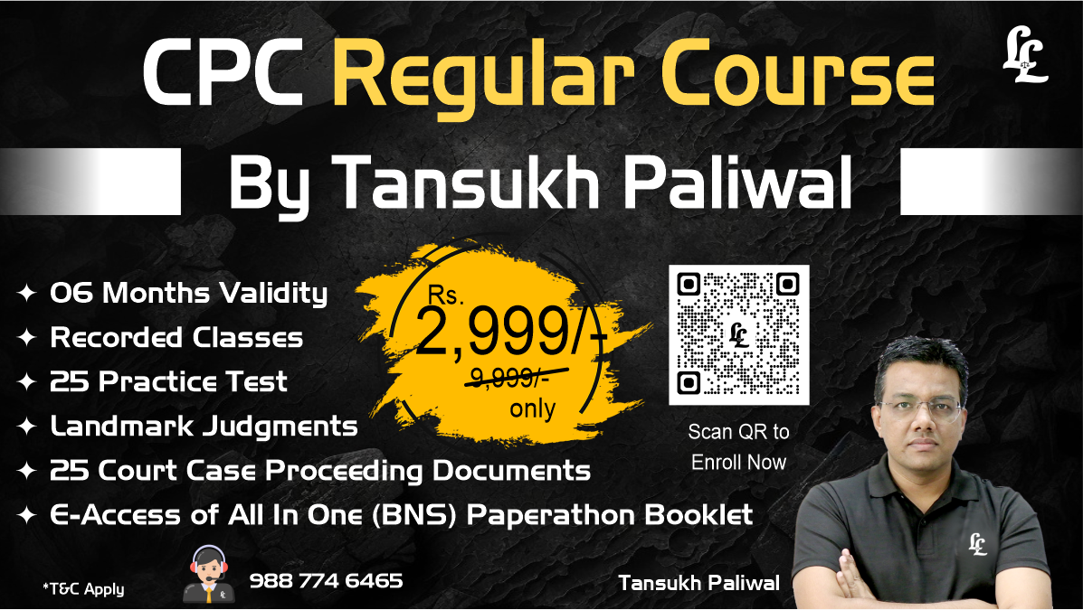 CPC Regular Recorded Course By Tansukh Paliwal