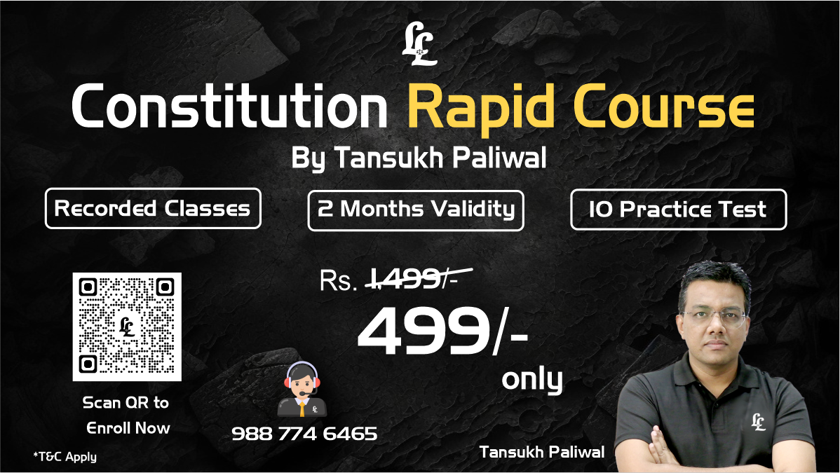 Constitution Rapid Recorded Course By Tansukh Paliwal