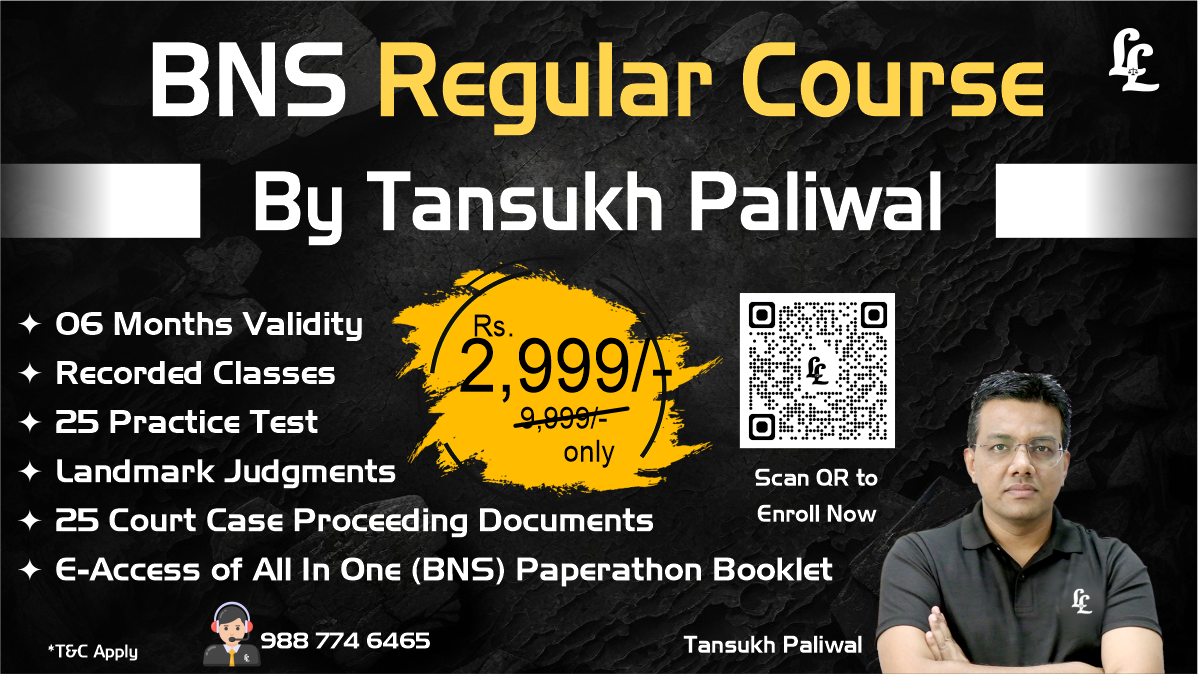 BNS Regular Recorded Course By Tansukh Paliwal