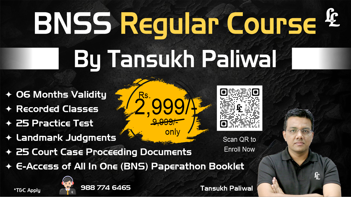 BNSS Regular Recorded Course By Tansukh Paliwal