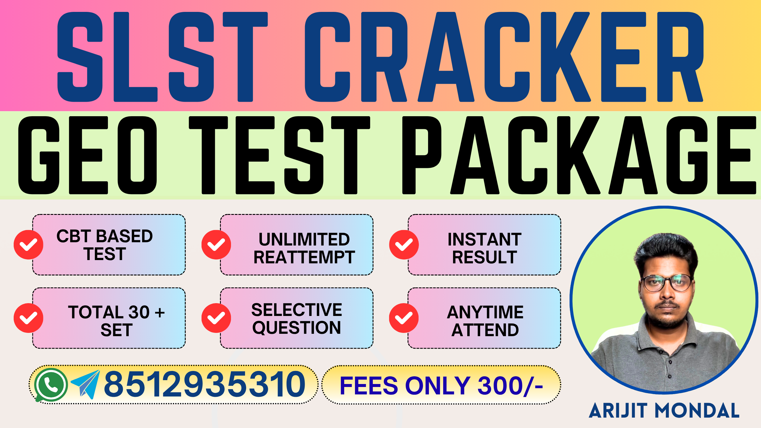 SLST CRACKER GEOGRAPHY TEST PACKAGE