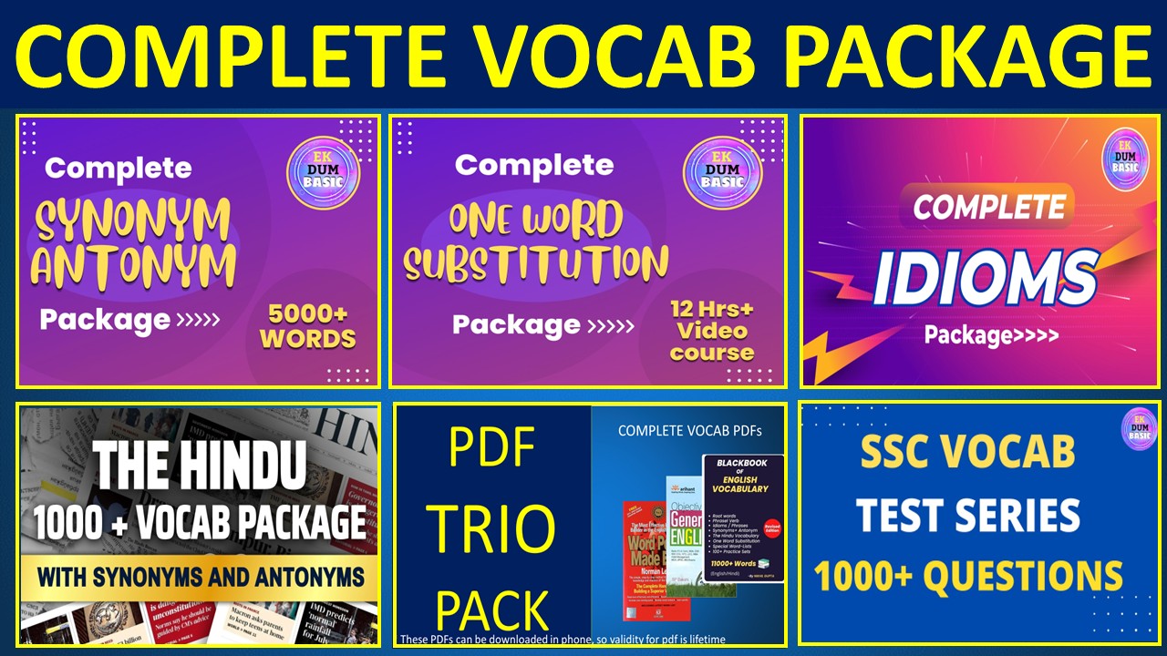COMPLETE VOCAB PACKAGE