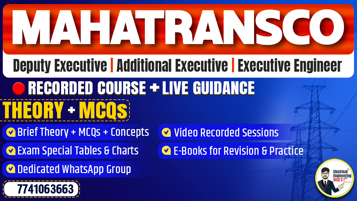 MAHATRANSCO Dy. Addn. Executive Engineer Course 2024