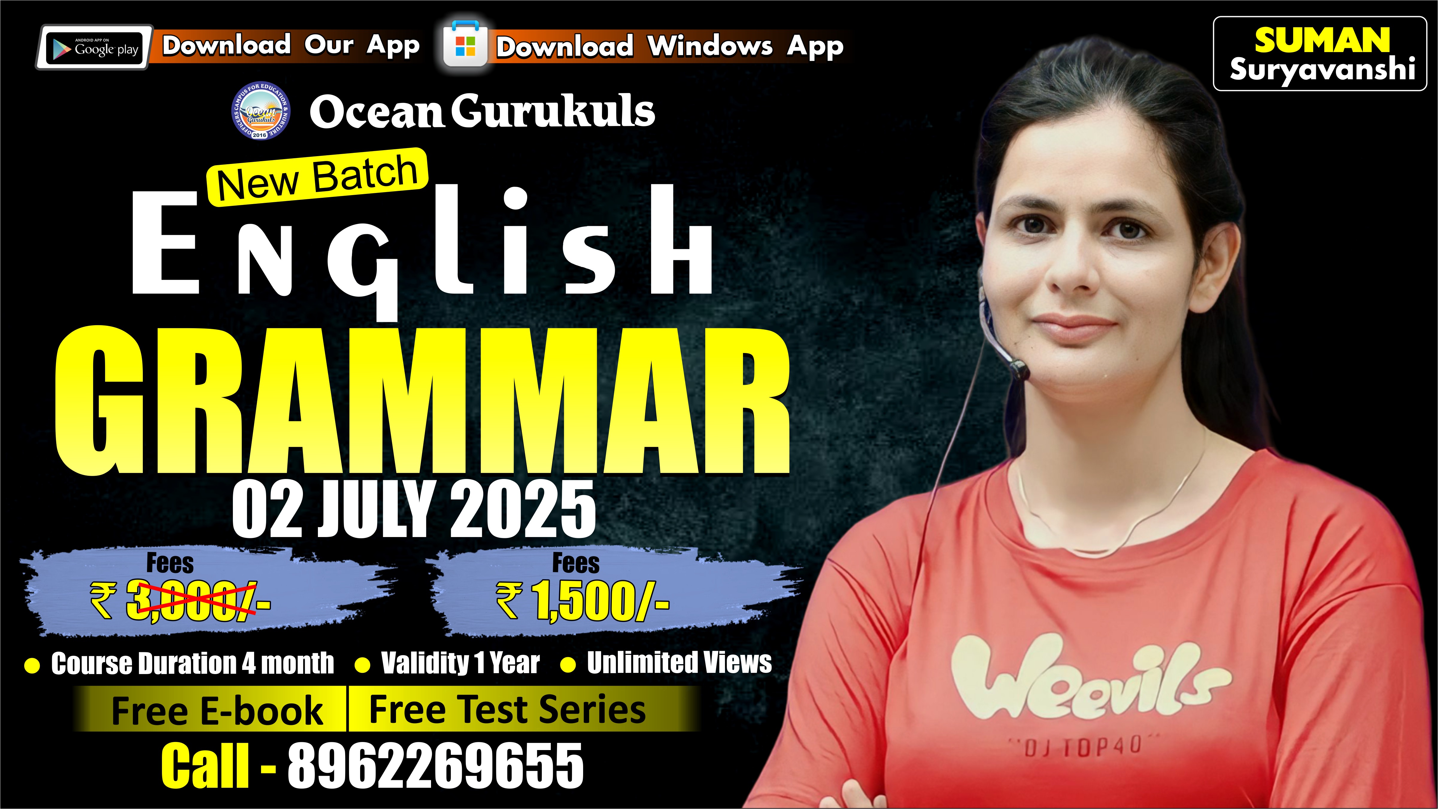 Grammar Pdfs, Test Series, E book with Video solution (FROM 2nd July 2025)