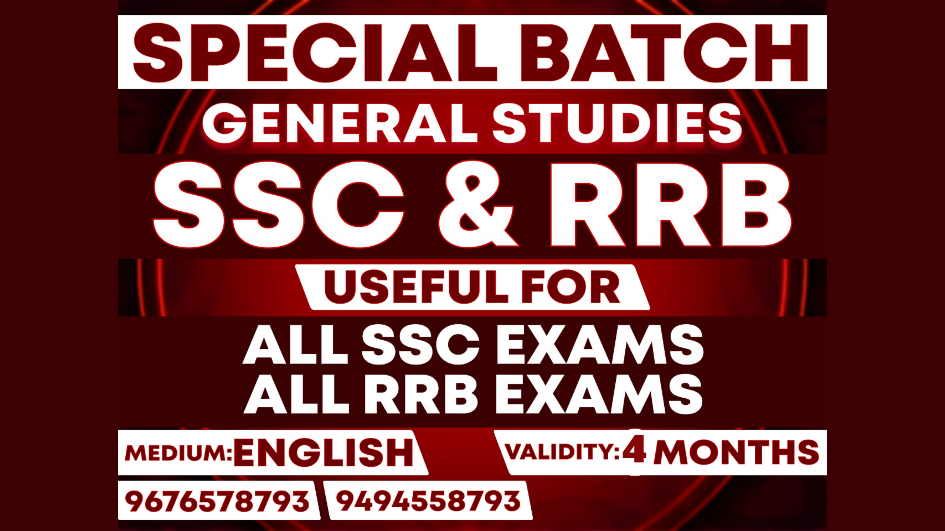 GENERAL STUDIES FOR SSC & RRB (RAILWAY) EXAMS ENGLISH MEDIUM *