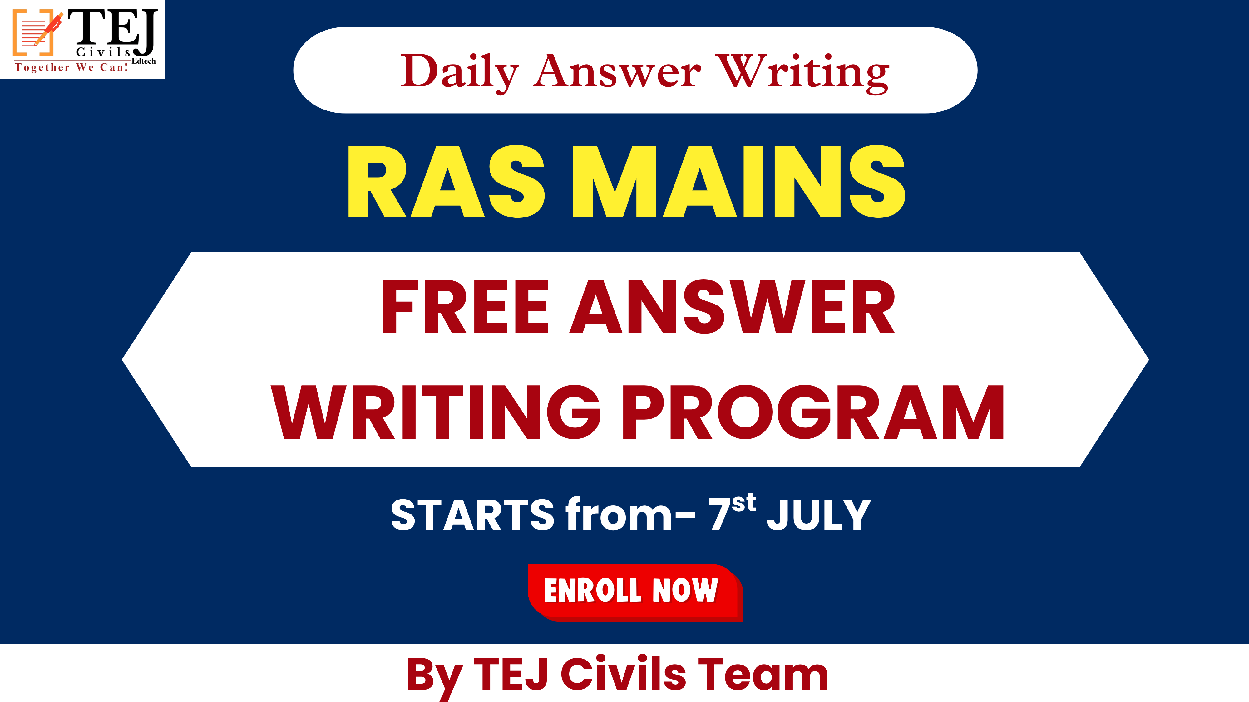 FREE Answer Writing Program