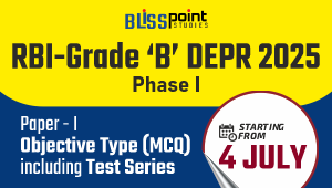 RBI – Grade ‘B’ – DEPR (Phase – I) Paper – I Objective Type (MCQ) Including Test Series Starting- 4 July 2025