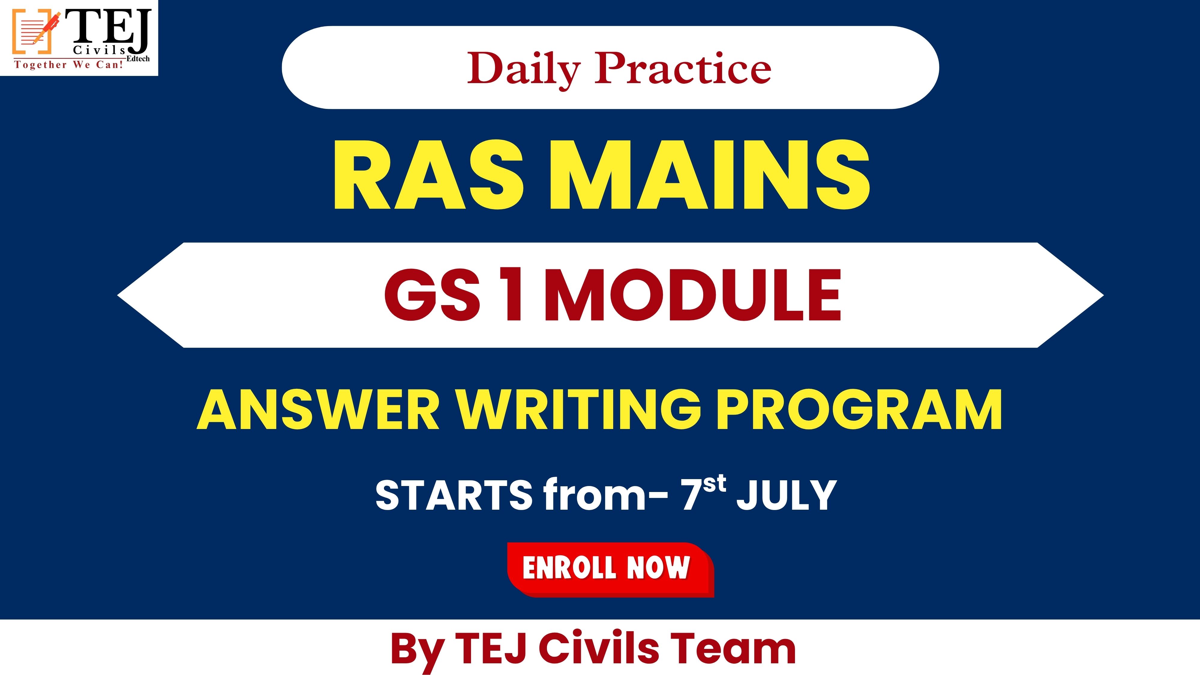 GS 1 : MODULE : Answer Writing Program