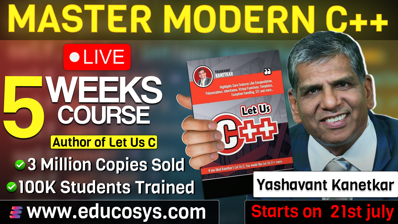 Master Modern C++ with Yashavant Kanetkar