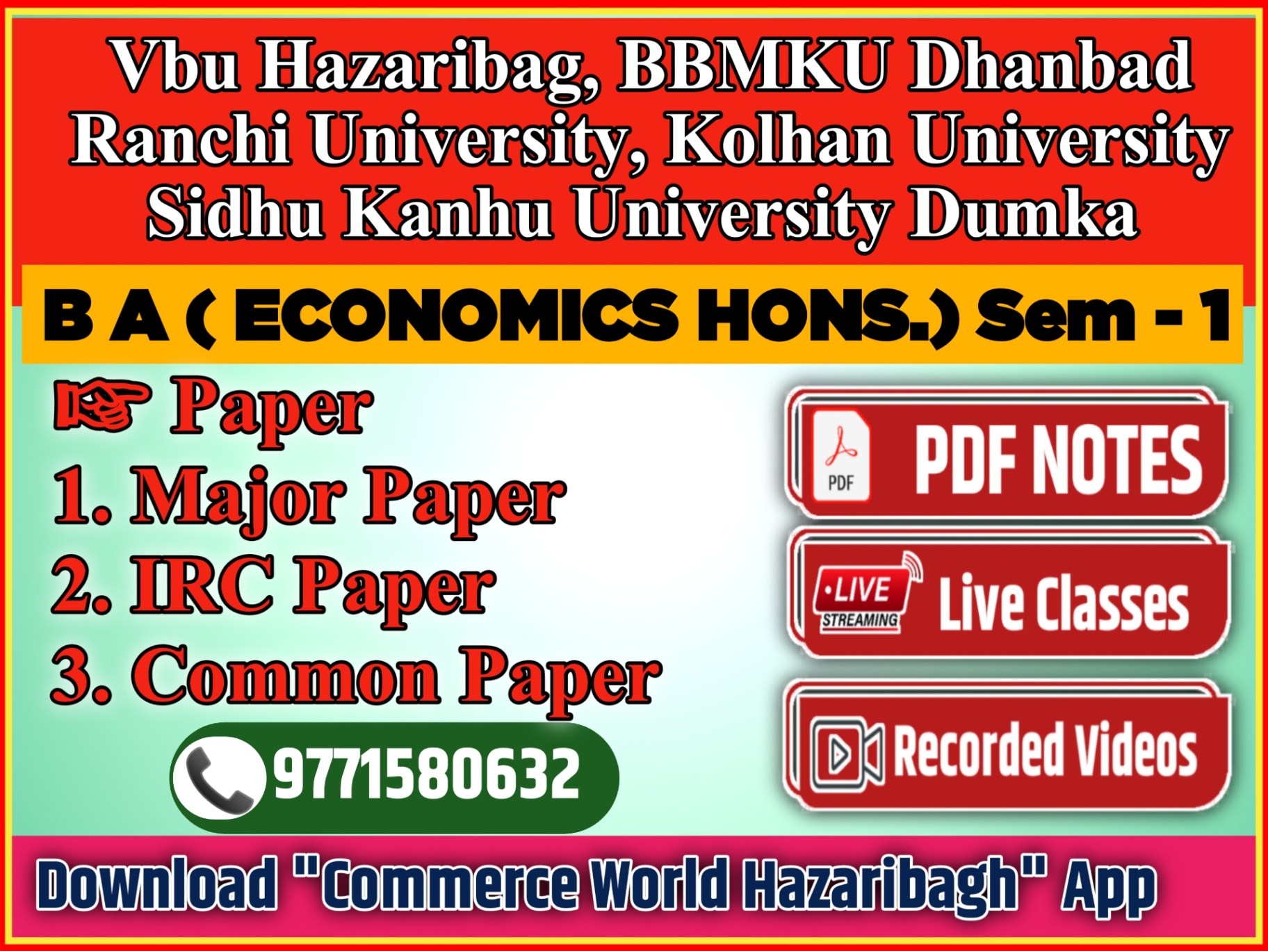 BA ECONOMICS SEM 1