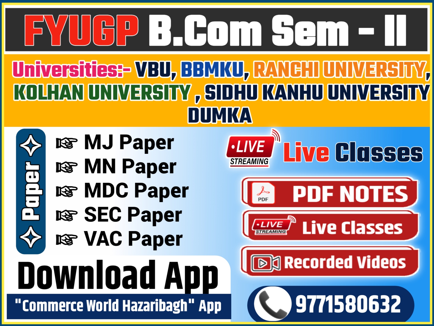 B.COM SEM 2 [ COMMERCE ]