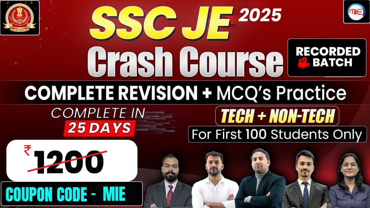 SSC JE Crash Course (Recorded)