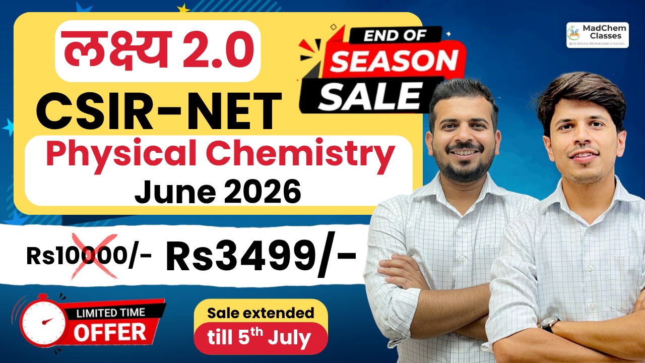 CSIR NET Physical Chemistry- JUNE 2026 Batch