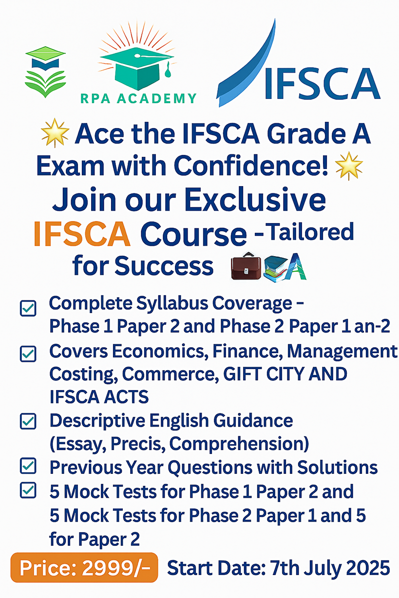 IFSCA GRADE A 