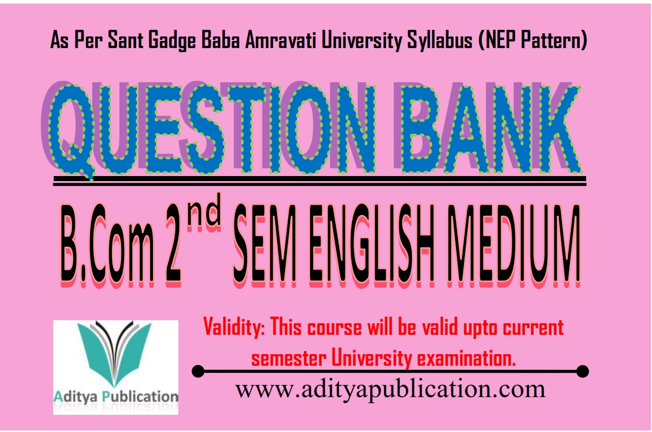 QUESTION BANK BCOM NEP SEM 2 QB