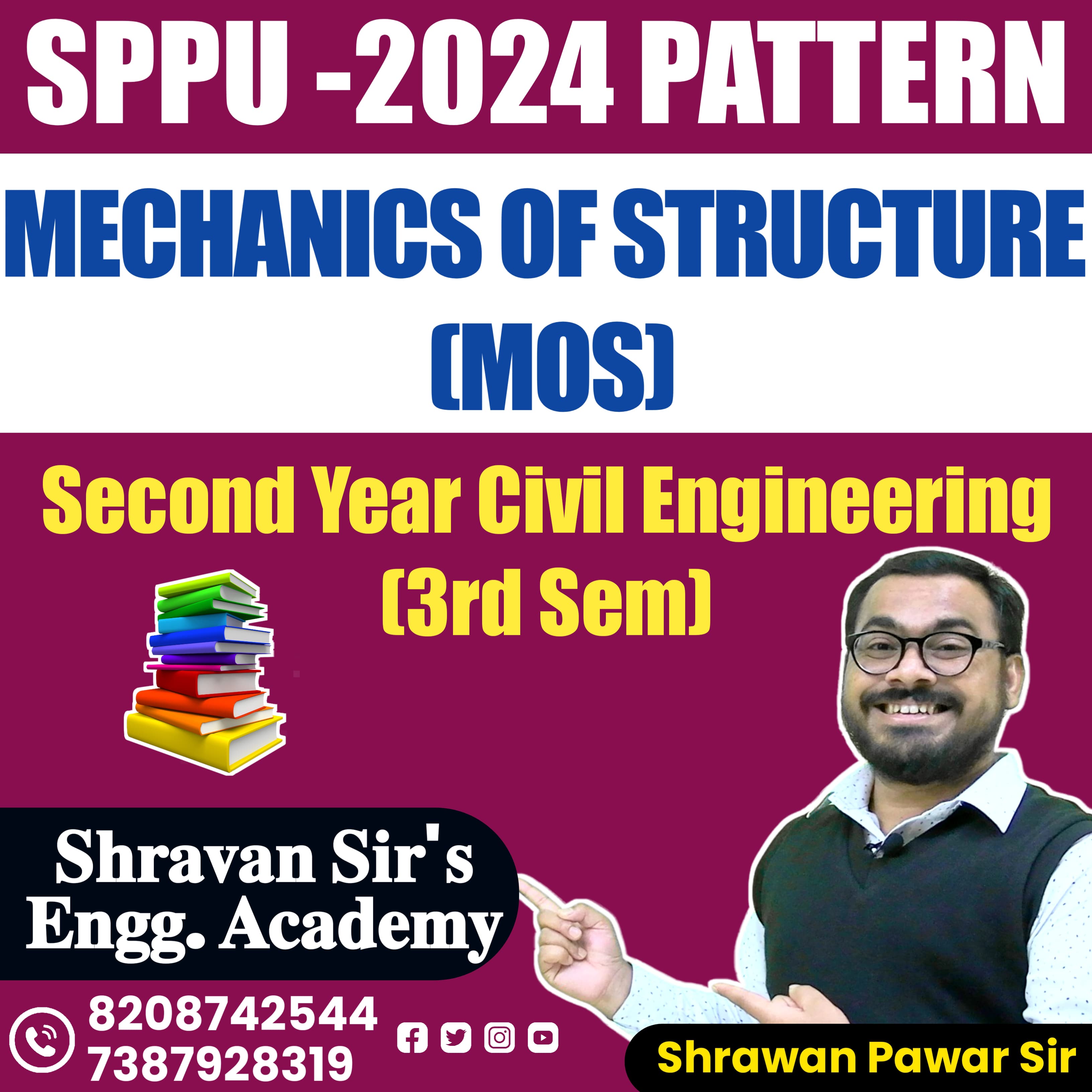 Mechanics of Structure (MOS)-CIVIL ENGINEERING