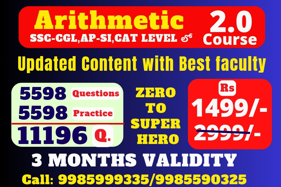 ARITHMETIC 2.0 (3 MONTHS ) Updated