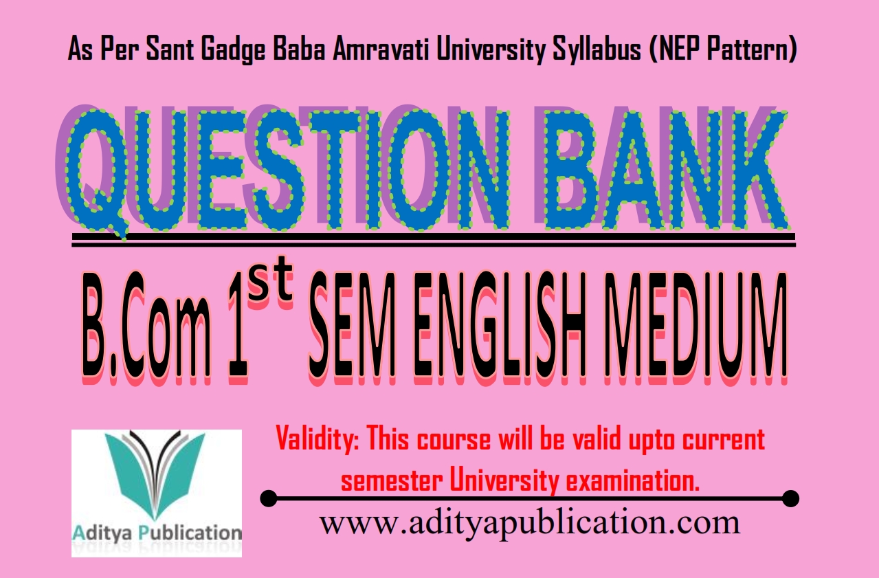 QUESTION BANK BCOM NEP SEM 1 QB