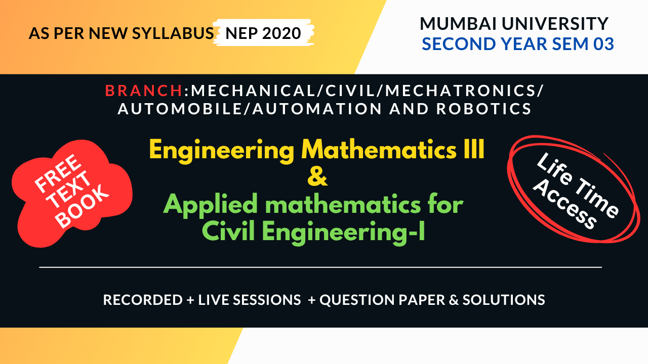 Engineering Mathematics & Applied  Mathematics For Civil Engineering I