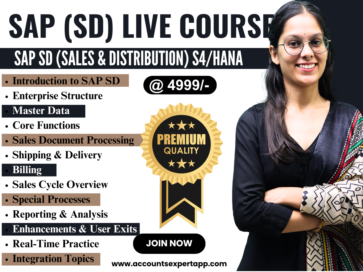 SAP SD (Sales & Distribution) Live Training from Basics to Expert