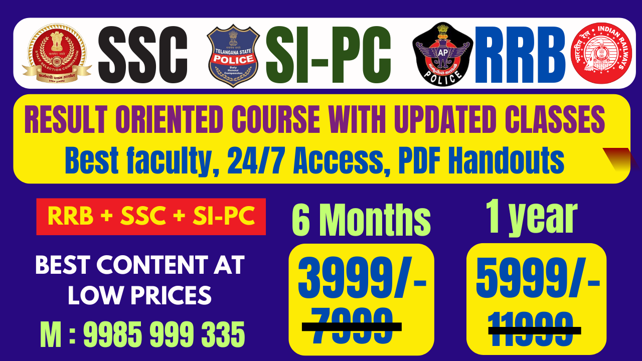 2.0 SSC/RRB/SI-PC ALL IN COURSE Updated