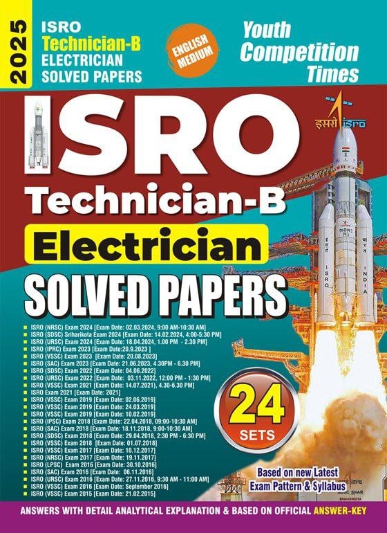 YOUTH-2025 ISRO Technician-B Electrician Solved Papers [English Medium] PDF