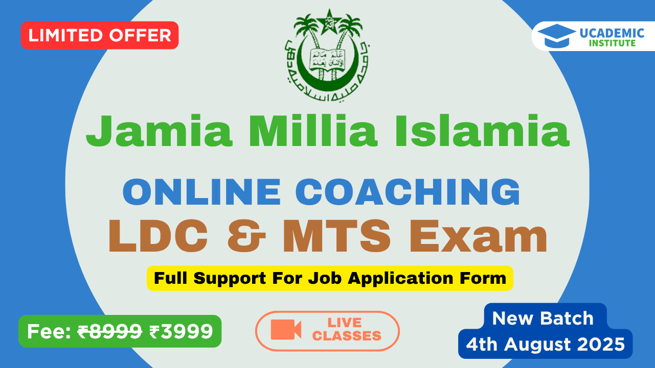 JMI LDC & MTS Exams Coaching 2025
