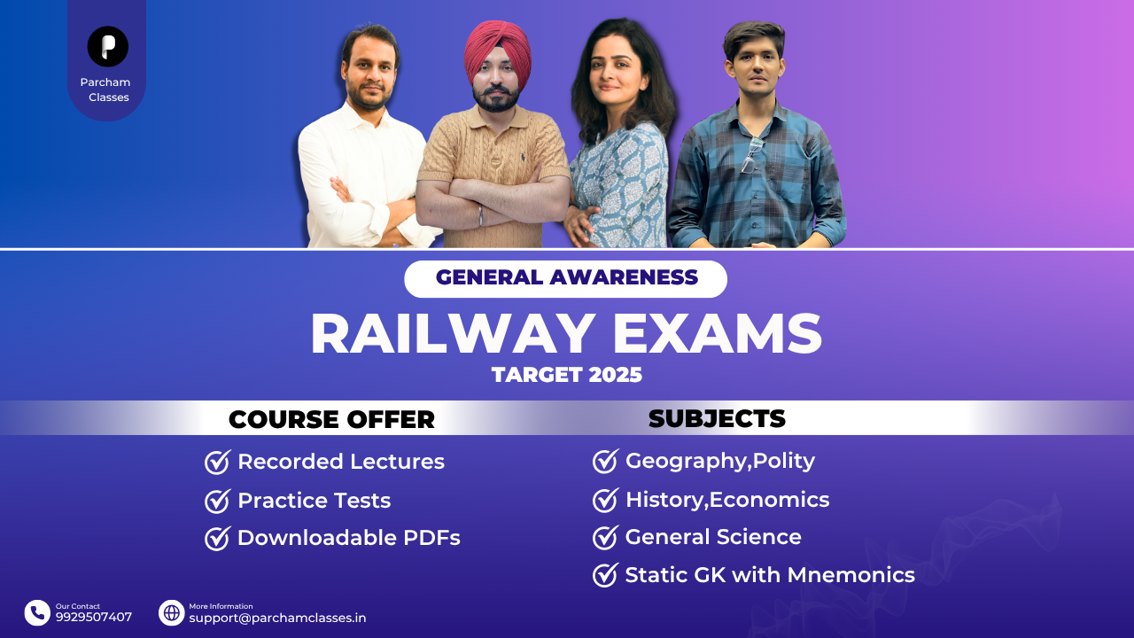 Railway Exams 2025 - GA Course