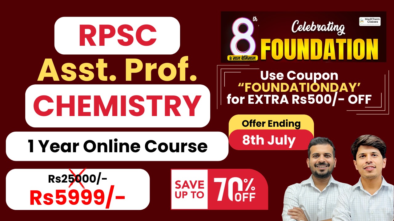 RPSC Chemistry Assistant Professor 2025 Online Course