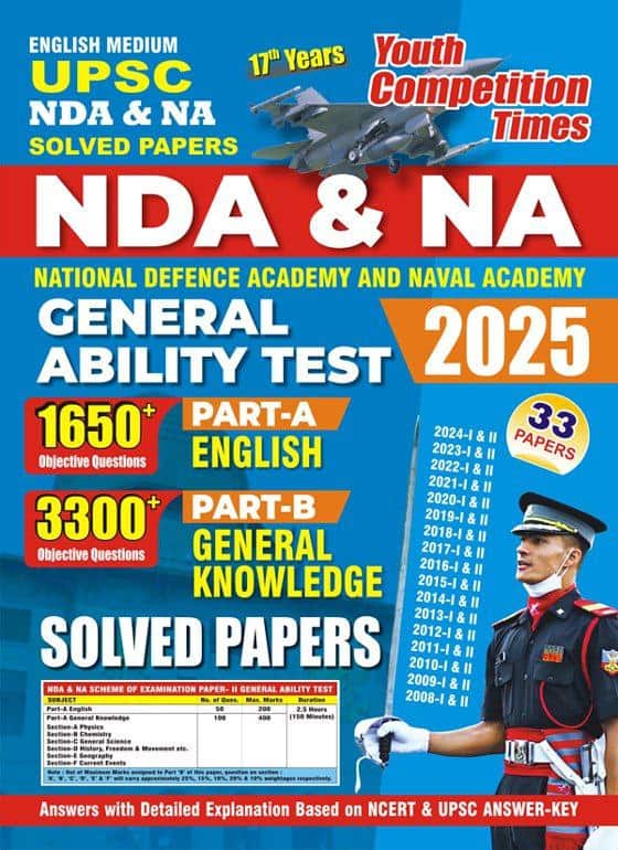YOUTH-2025 NDA & NA General Ability Test Solved Papers [English Medium] PDF