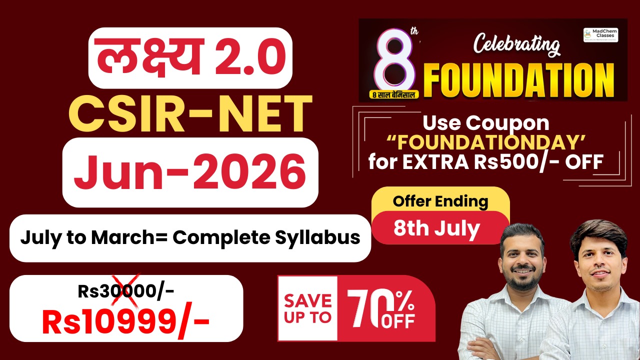 लक्ष्य 2.0 Batch for CSIR NET JUNE 2026 Chemical Science