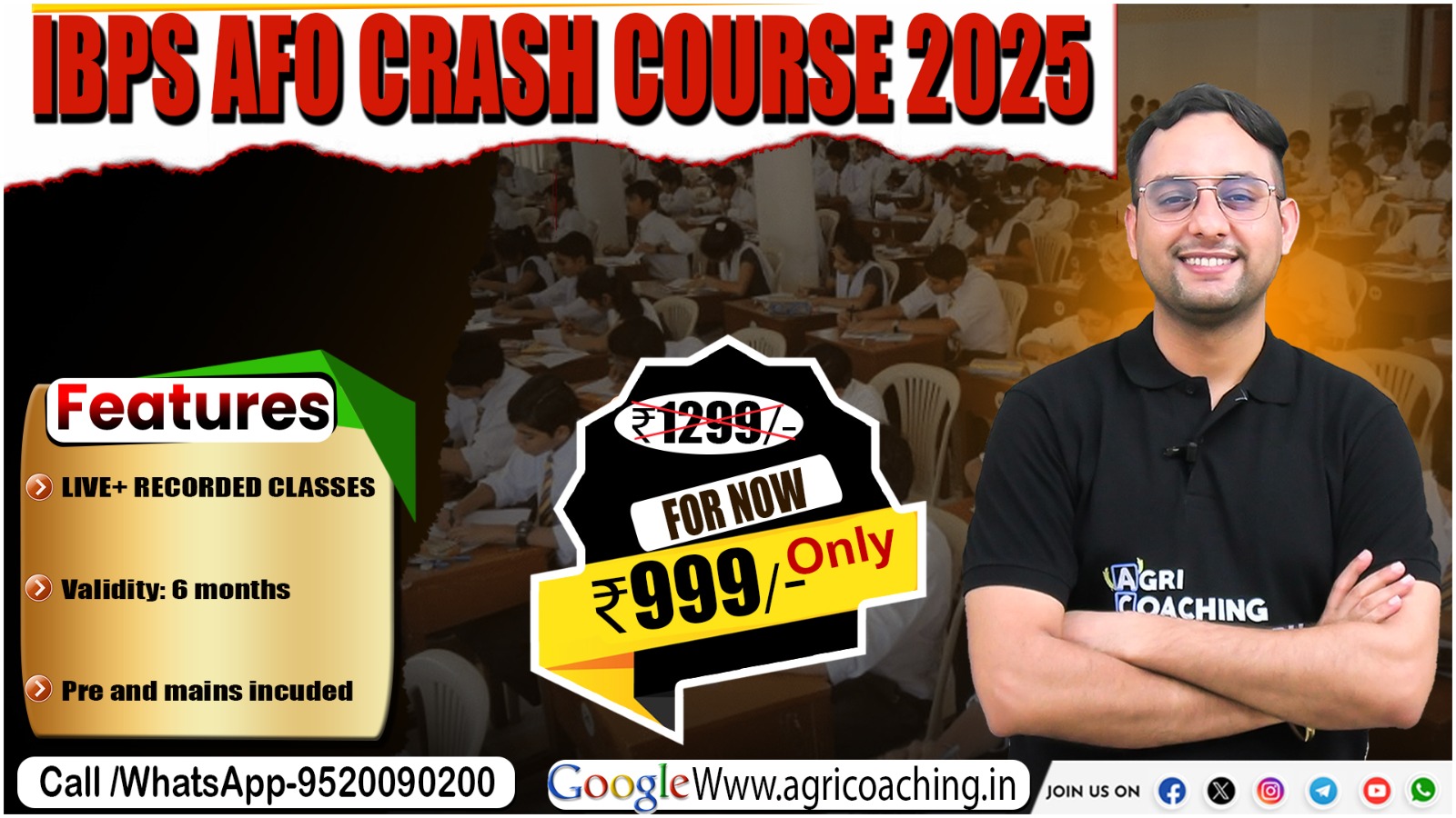 IBPS AFO CRASH COURSE (PRE + Mains)