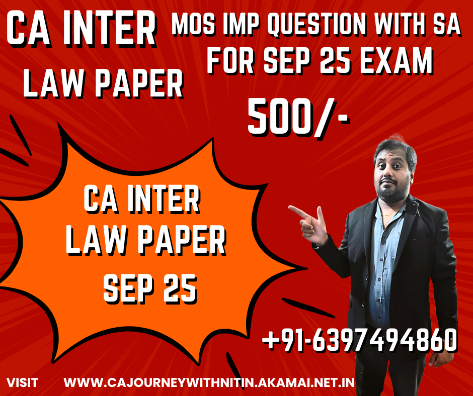 CORPORATE & OTHER LAW PAPER MAY 25  & SEP 25 MOST IMP QUESTION LIST PDF WITH SA