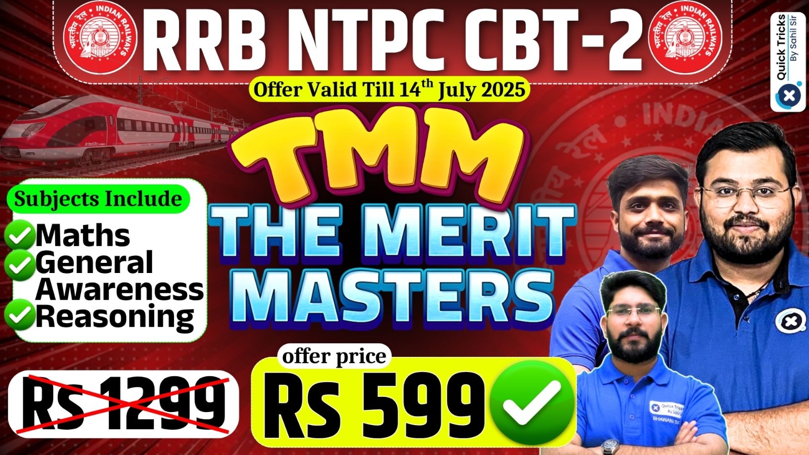RRB NTPC CBT 2 The Merit Masters